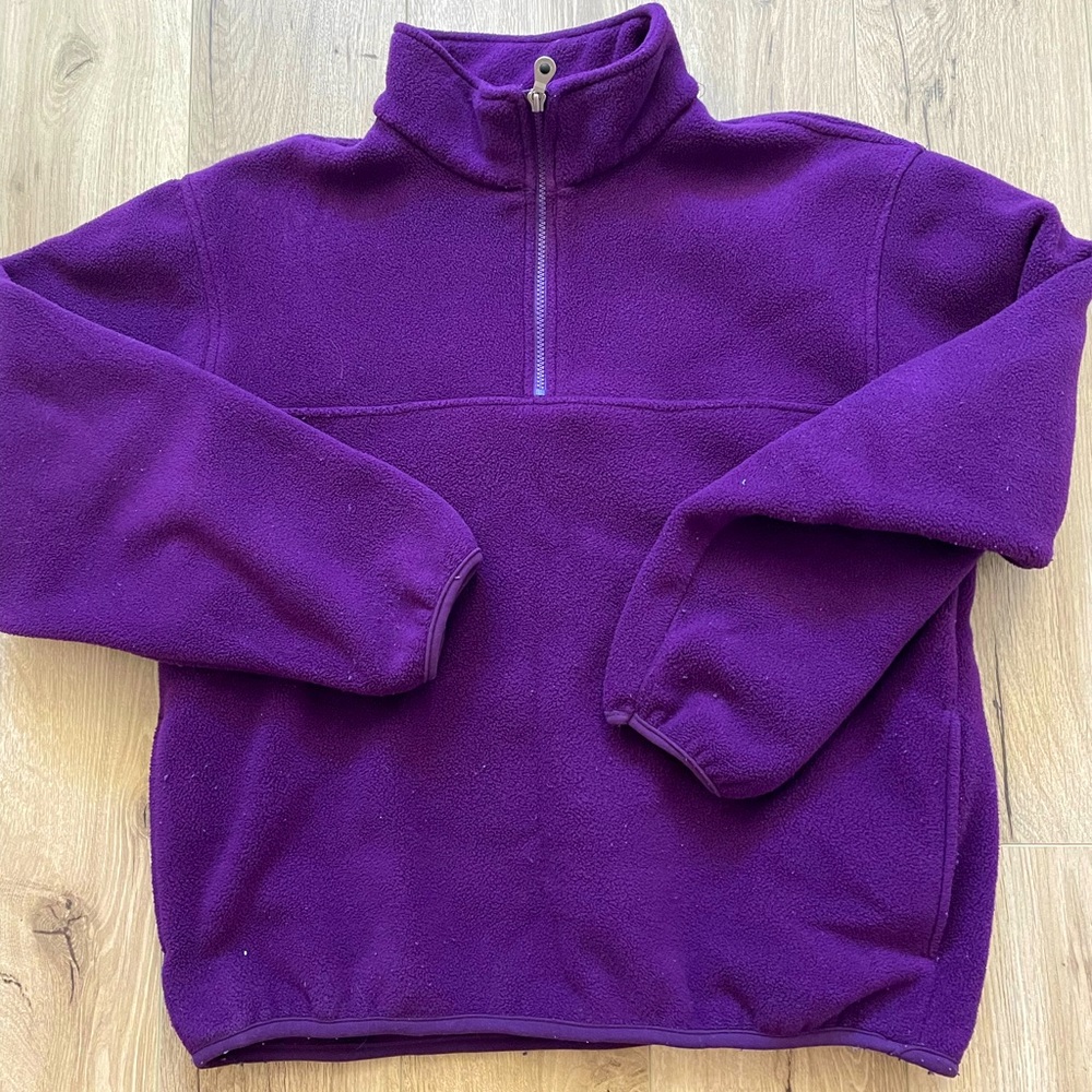 COPY - Vintage lakers purple lands end fleece polartec oversized boxy unisex M